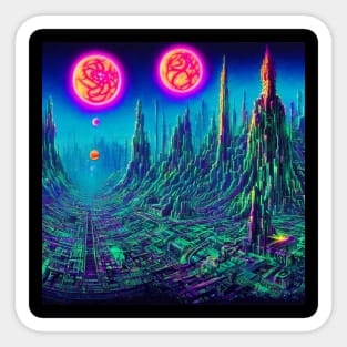 Sky Mysterious Astral City Sticker